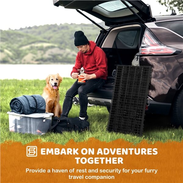 Yaheetech Double Door Dog Crate