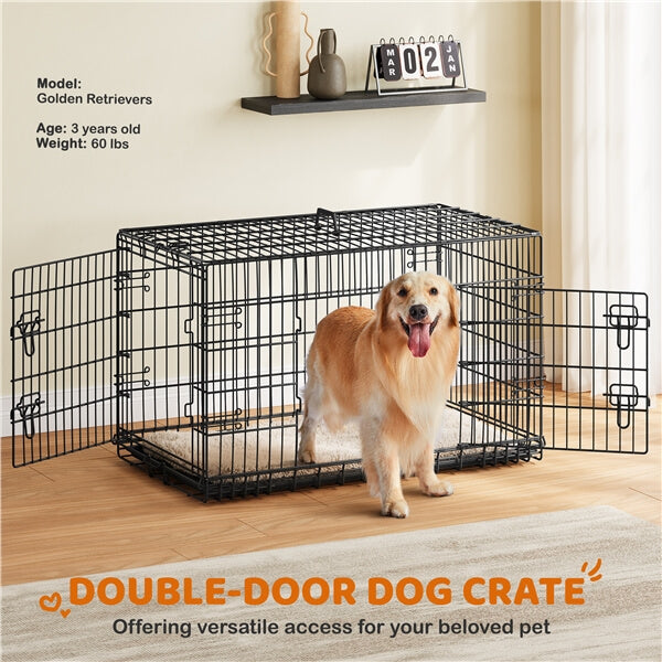 Yaheetech Double Door Dog Crate