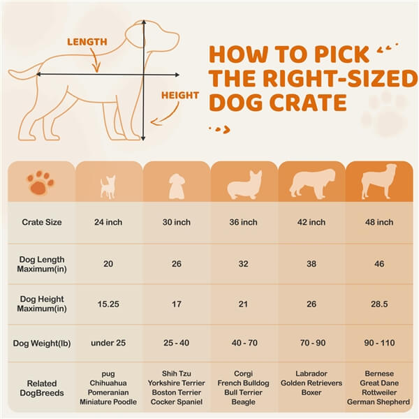 Yaheetech Double Door Dog Crate