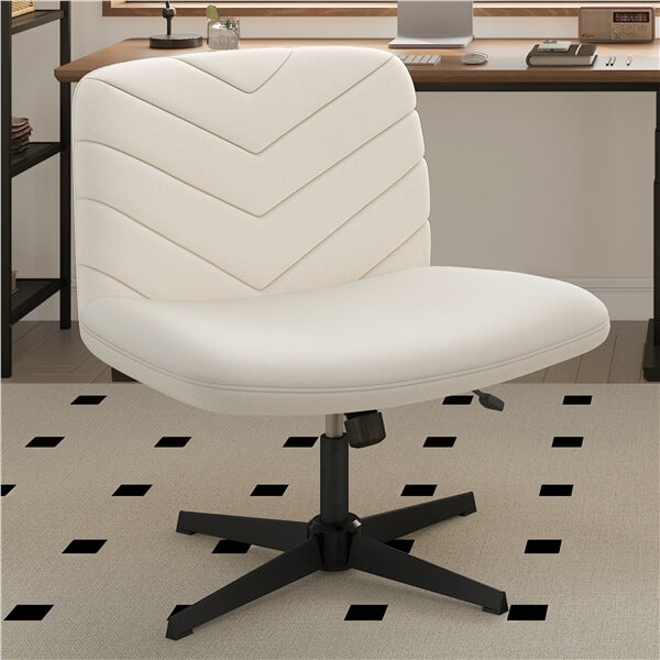 Yaheetech Wide Criss Cross Chair with No Wheels