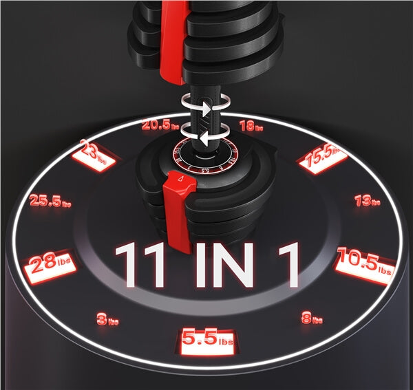 Yaheetech 2 x 3-28LBS Adjustable Dumbbells