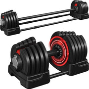 dumbbell set up to 90 lbs