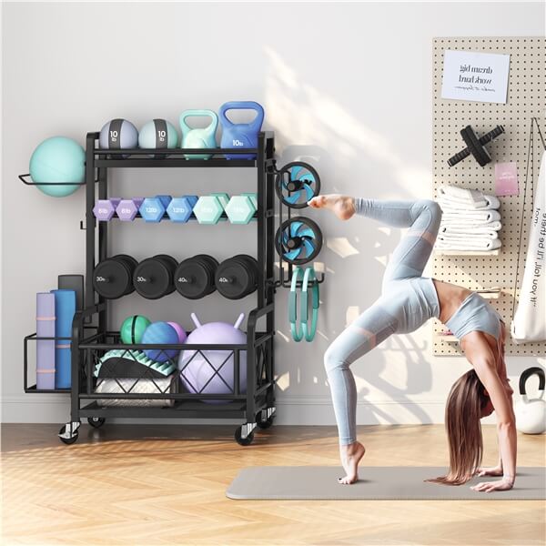 dumbbell weight set with rack