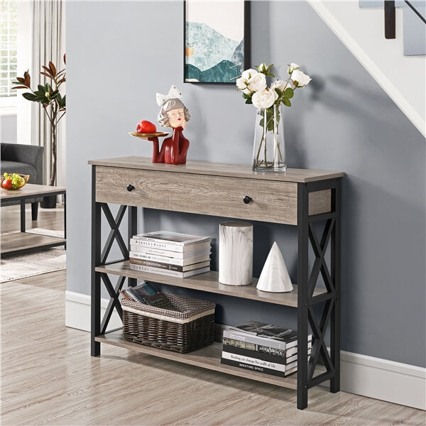 Yaheetech Console Table with Drawer