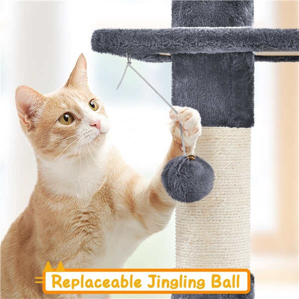 Yaheetech Floor to Ceiling Cat Tower for Large Cats