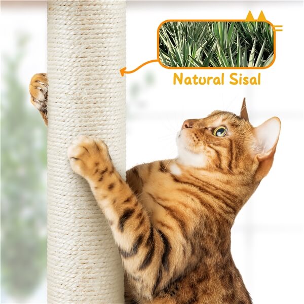 Yaheetech Floor to Ceiling Cat Tower for Large Cats