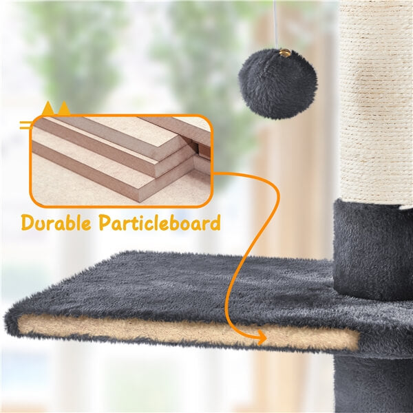 Yaheetech Floor to Ceiling Cat Tower for Large Cats