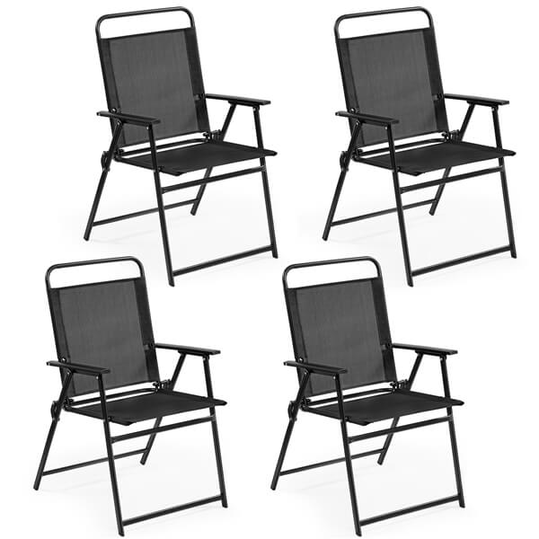Yaheetech Outdoor Folding Patio Chairs Set of 4