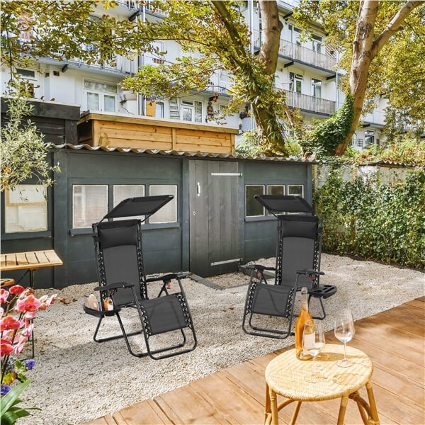 Yaheetech Outdoor Zero Gravity Chair