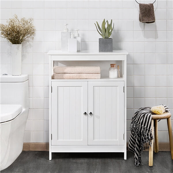 Yaheetech Bathroom Floor Storage Cabinet
