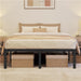 steel bed frame headboard