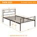 steel metal bed frame
