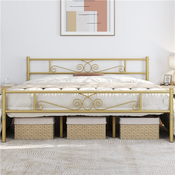wood king bed frame