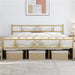 wood king bed frame