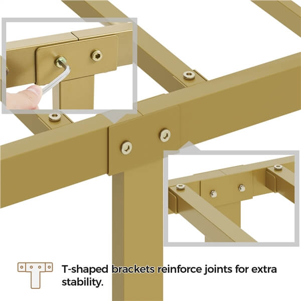 Yaheetech Metal Bed Frame Metal Platform Bed