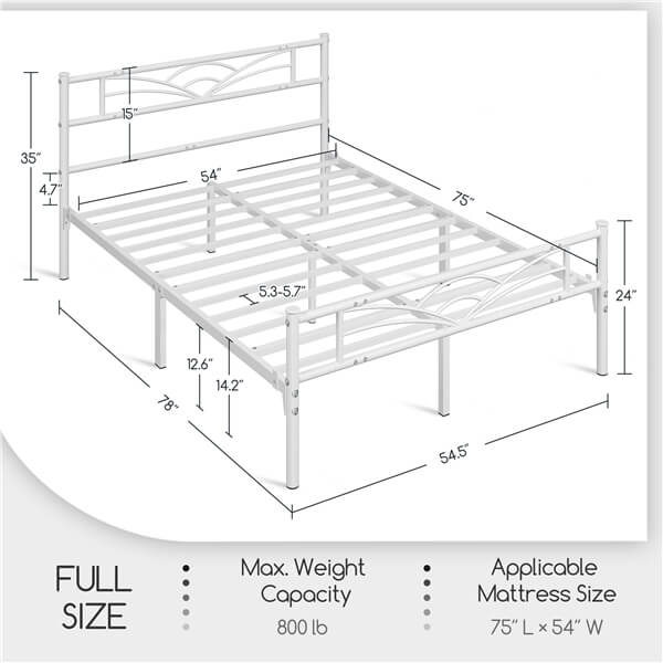 Yaheetech Bed Frames Metal Platform Bed
