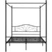 king canopy bed metal