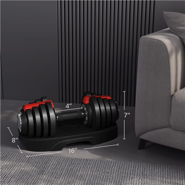 Yaheetech 2 x 3-28LBS Adjustable Dumbbells