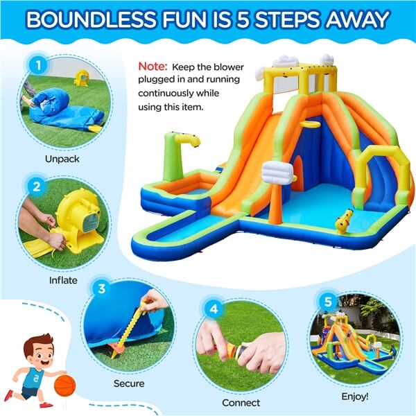 inflatable slide