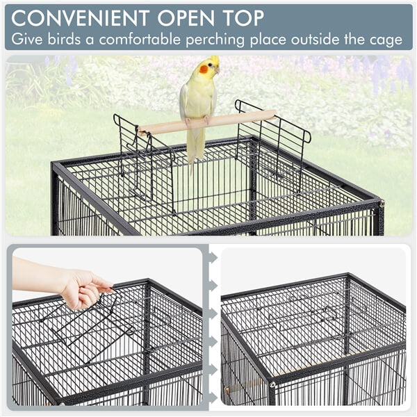 Yaheetech 40 Inch Wrought Iron Bird Cage