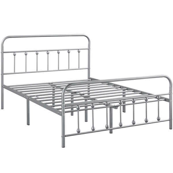 metal platform bed frame full