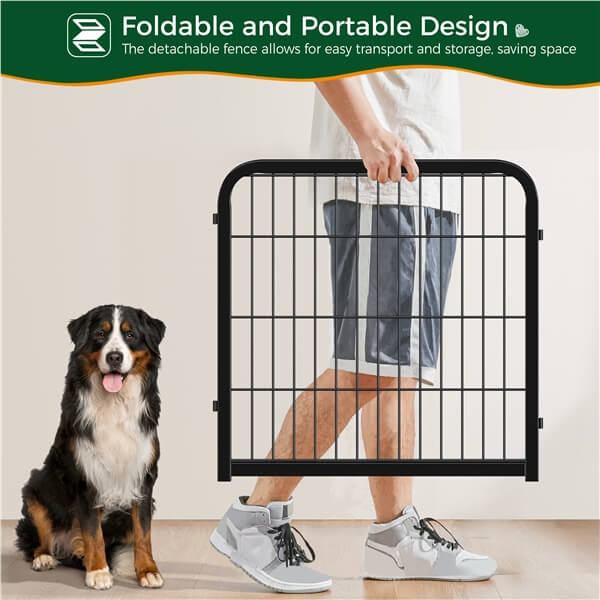Yaheetech 24 inch 8 Panels Dog Pen Indoor Heavy Duty Puppy Exercise Pen