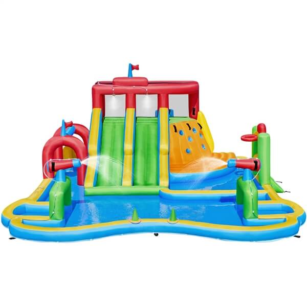 Yaheetech Large Inflatable Water Slide with Soccer Field