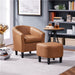 accent chair with footrest