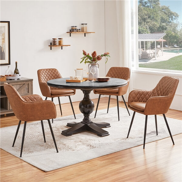 Tan Industrial Dining Table And Chairs Woods Adelaide 180cm Dining