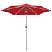 10 foot offset umbrella with solar led lights