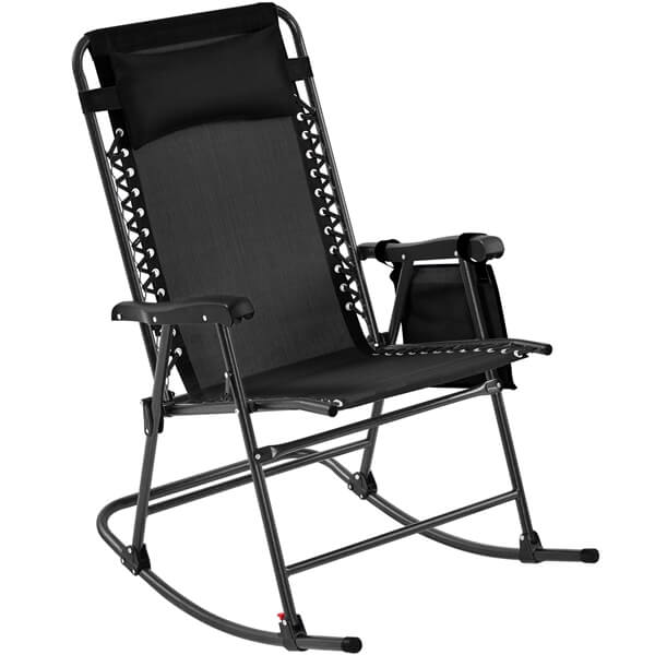 Yaheetech Rocking Chairs Foldable Outdoor Reclining Lounge Chair