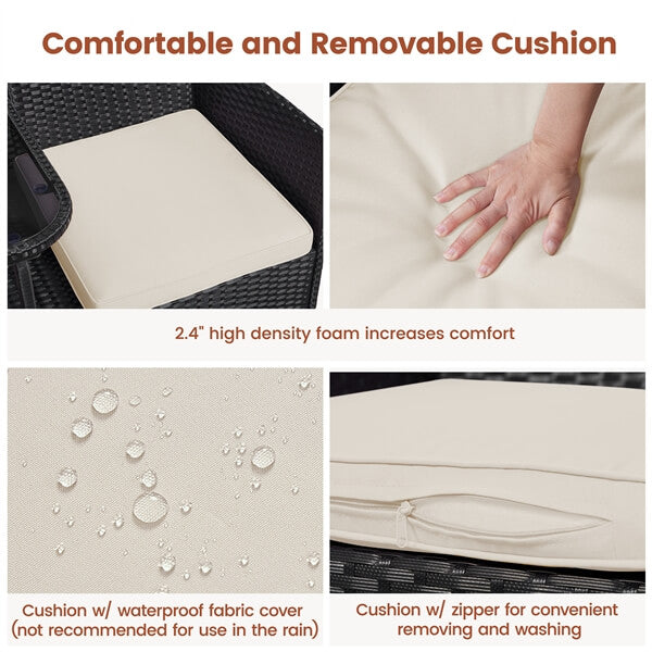 Yaheetech Patio Loveseat