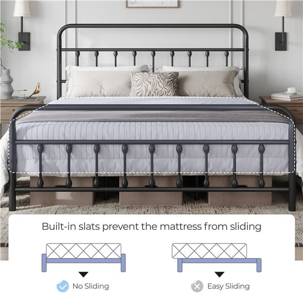 Yaheetech Iron Bed Frame