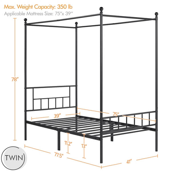 platform bed canopy