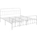 modern wood and metal bed frame