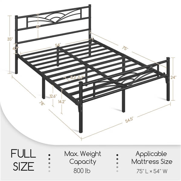 Yaheetech Bed Frames Metal Platform Bed