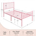 queen size bed with metal frame