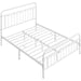 iron frame bed queen