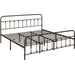 platform bed frame metal queen