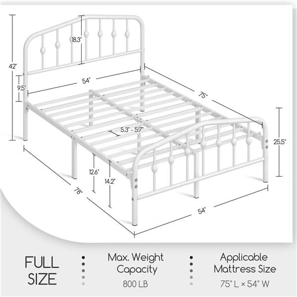 Yaheetech Metal Bed Frame Metal Platform Bed