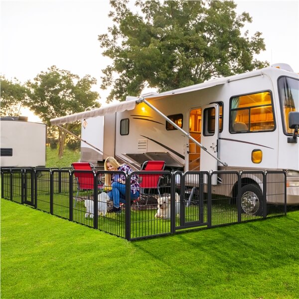 Yaheetech 24 inch 8 Panels Dog Pen Indoor Heavy Duty Puppy Exercise Pen