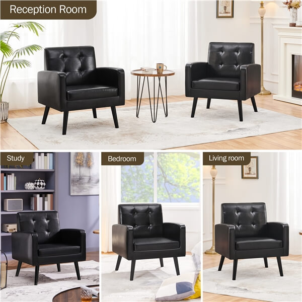 Yaheetech Mid-Century Accent Chair