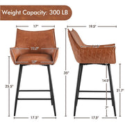 mid century modern bar stools set of 4