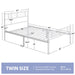 twin mattress platform frame