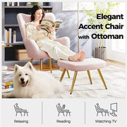 white mid century modern accent chair