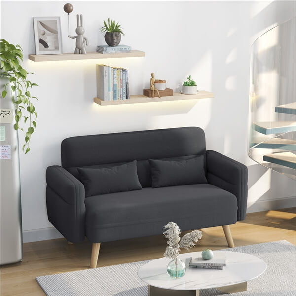 Yaheetech 46" Small Modern Fabric Sofa