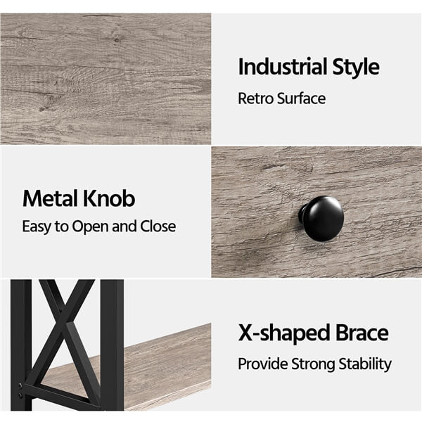 Yaheetech Console Table with Drawer