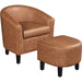 oversized accent chair with ottoman