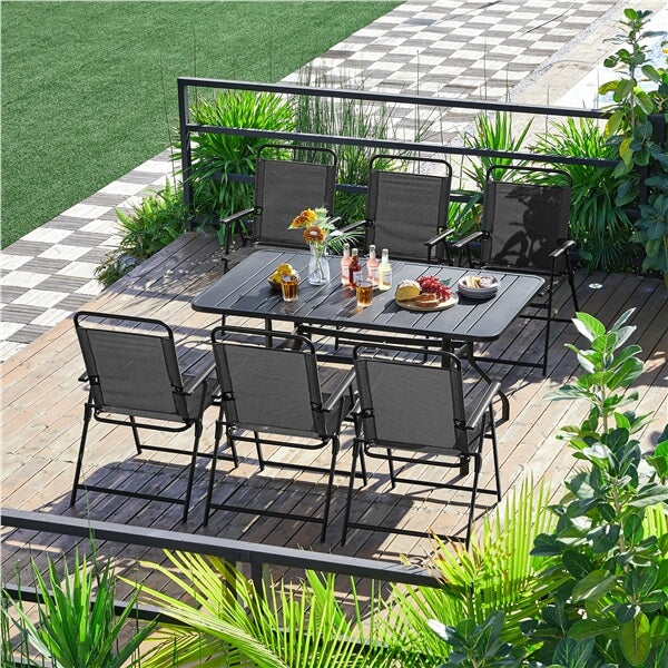Yaheetech Outdoor Folding Patio Chairs Set of 4