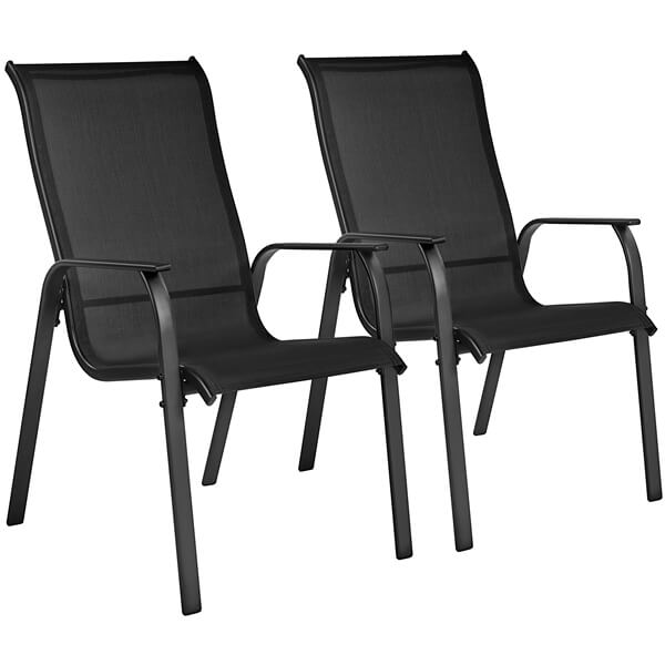 Yaheetech Set of 2 Patio Dining Chairs